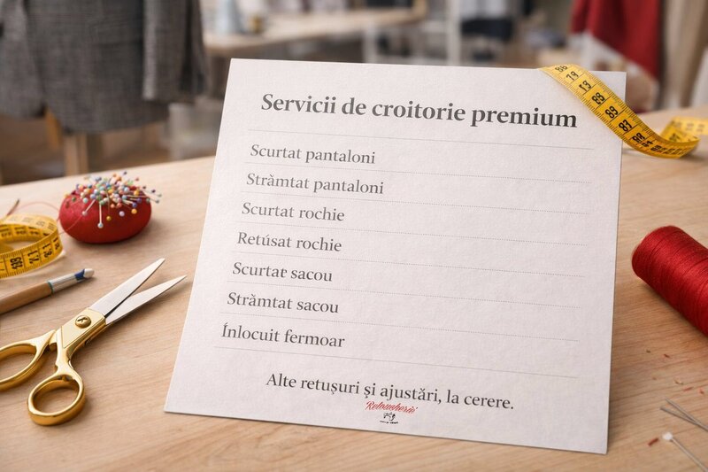 Atelier Retoucherie.ro - Croitorie rapida, retusuri si modificari haine